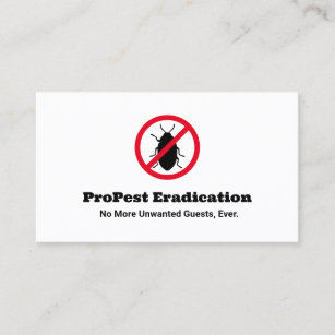 Pest Control Exterminator  Business Card