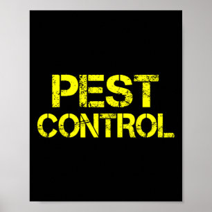 Pest Control Exterminator Halloween Costume Poster