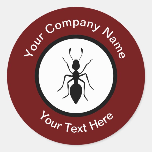 Pest Control Exterminator Theme Business Stickers (Front)