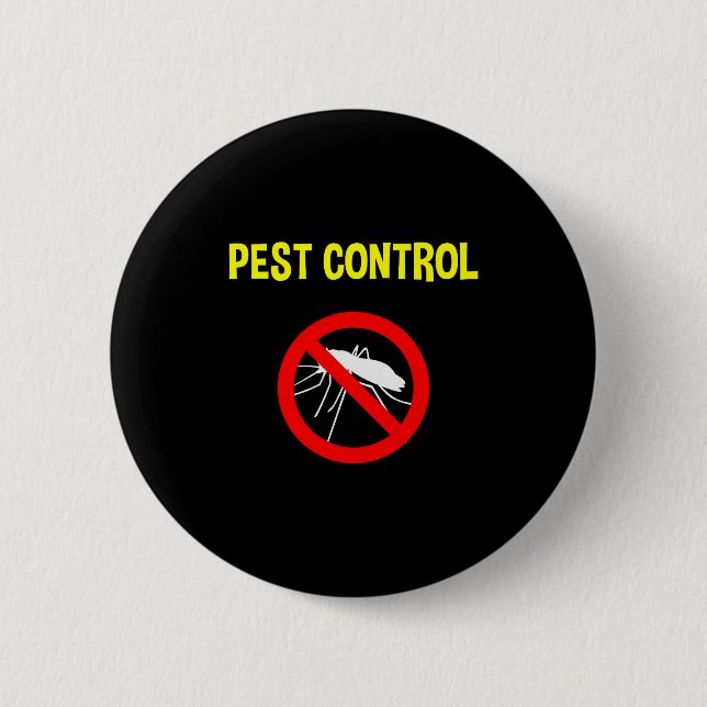 Pest Control Funny Halloween Costume Exterminator  6 Cm Round Badge (Front)