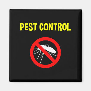 Pest Control Funny Halloween Costume Exterminator  Magnet