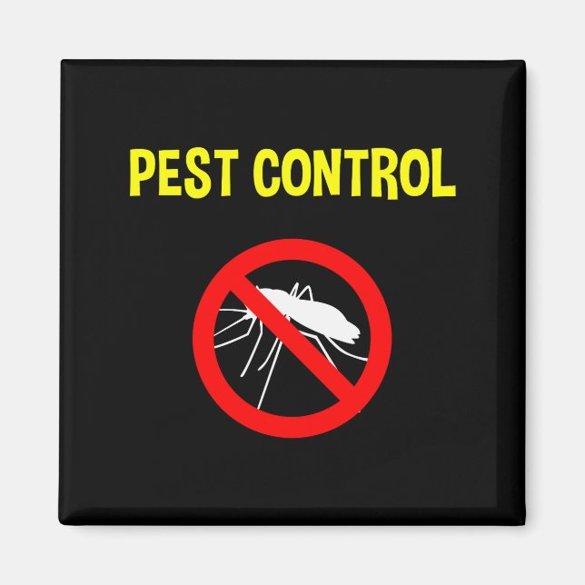 Pest Control Funny Halloween Costume Exterminator  Magnet (Front)