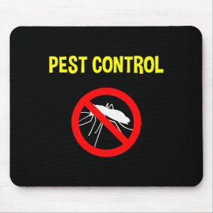 Pest Control Funny Halloween Costume Exterminator  Mouse Mat