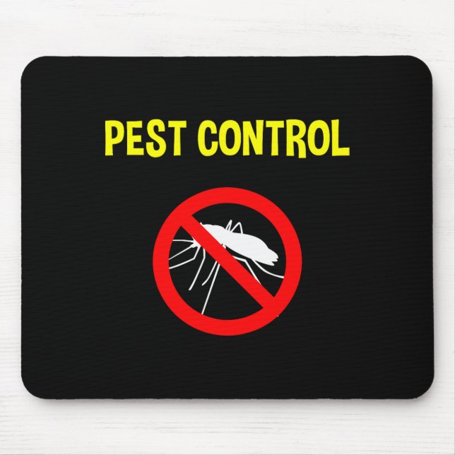 Pest Control Funny Halloween Costume Exterminator  Mouse Mat (Front)
