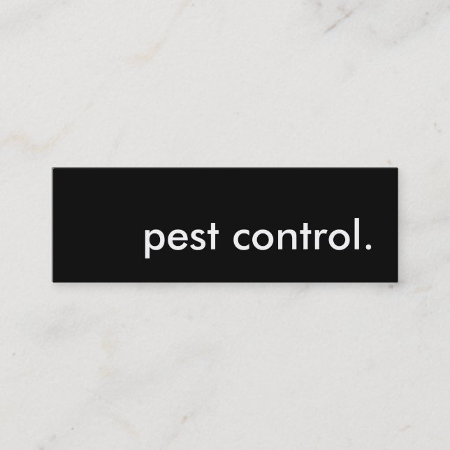 pest control. mini business card (Front)