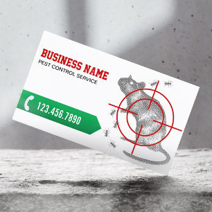 Pest Control & Prevention Exterminator Business Card