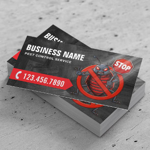 Pest Control Professional Bedbug Exterminator Business Card
