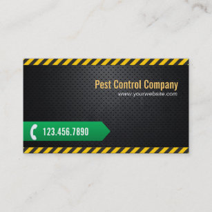 Pest Control Professional Dark Metal Business Card