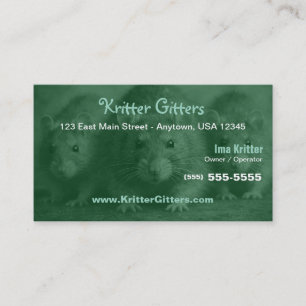 Pest Control Rat & Rodent Control Business Card