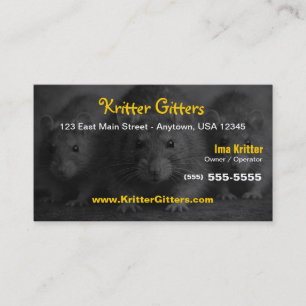 Pest Control Rat & Rodent Control Business Card