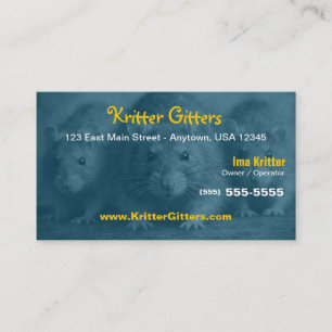 Pest Control   Rat & Rodent Control  Business Card