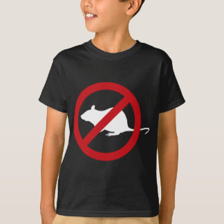 Pest Control Rat Sign Gag Gift No Rats Allowed T-Shirt