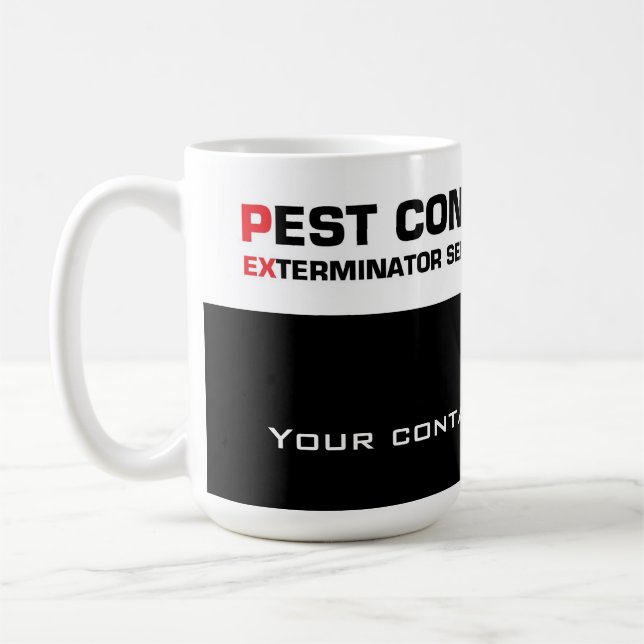 Pest control service coffee mug (Left)