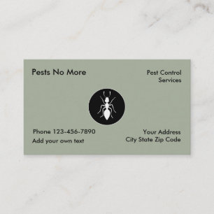 Pest Control Services Business Card