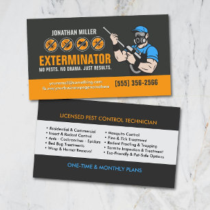 Pest Control Services - Exterminator Business Card