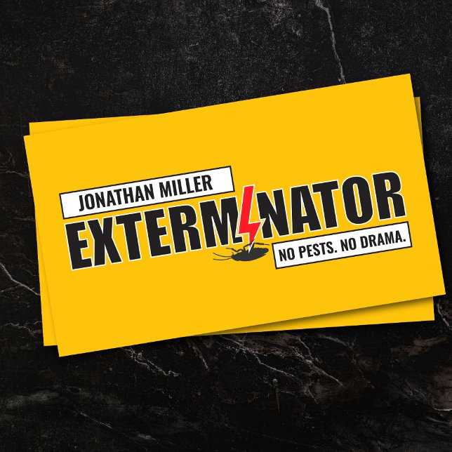 Pest Control Services - Exterminator Business Card (Creator Uploaded)