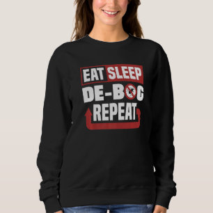 Pest Control Technician Exterminator Eat Sleep Deb Sweatshirt