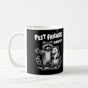Pest Friends Forever White Print Coffee Mug
