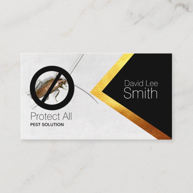 Pest solution business card (Front)