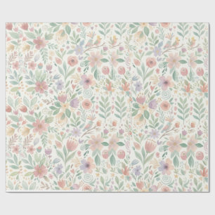Pestal Floral Wrapping Paper