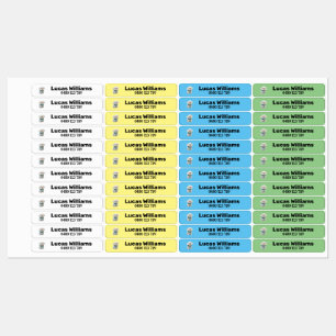 Pet1a personalized name & phone number iron-on