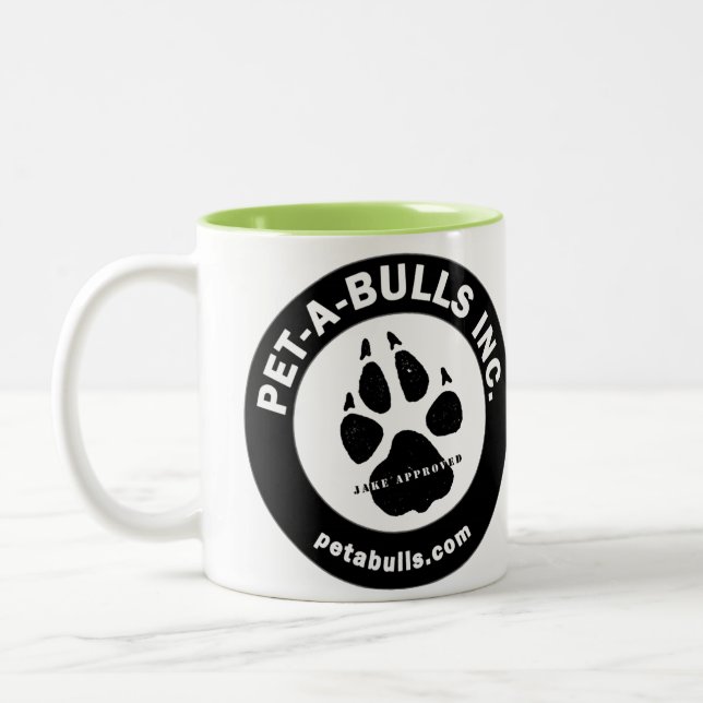 Pet-A-Bulls Two-Tone Coffee Cup (Left)