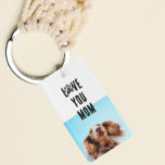 Pet Acrylic Personalised | "Love You" Keychain<br><div class="desc">This keychain is the perfect gift for the devoted pet parent! Modern minimal,  and customisable,  these everyday keychains are sure to stun.
**This design is only compatible with the 'Rectangle' shape.
All text   photo is customisable to match your fur child ↣ just click the ‘Personalise’ button.</div>