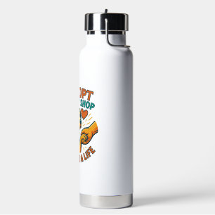 Pet Adopt Love Tee Water Bottle