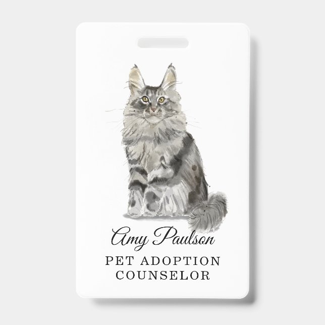 Pet Adoption Counsellor Badge ID Badge (Front)