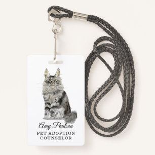 Pet Adoption Counselor Badge ID Badge