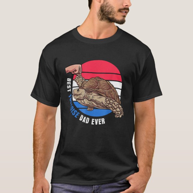 Pet African Sulcata Tortoise Gift Best Tortoise Da T-Shirt (Front)