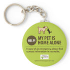 Pet Alert Keychain | Help! My pet is home alone!