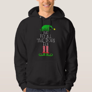 Pet All The Dogs Elf Matching Family Christmas Par Hoodie