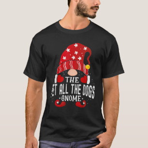 Pet all the dogs Gnome Matching Christmas PJS For  T-Shirt