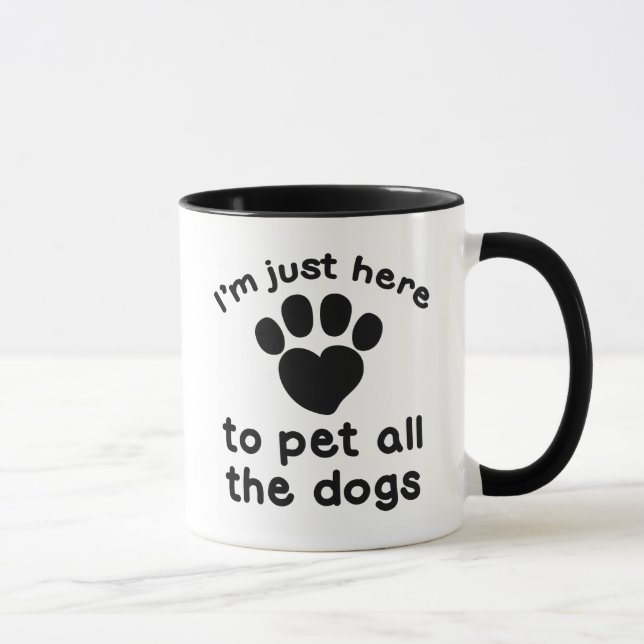 Pet All The Dogs Mug (Right)