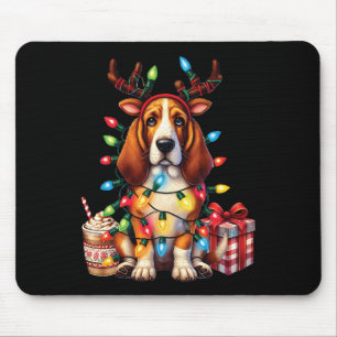Pet Animal Bet Hound Dog Lover Reindeer Christmas Mouse Mat