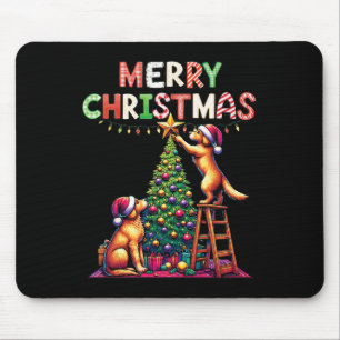 Pet Animal Golden Retriever Dogs Decorating Christ Mouse Mat