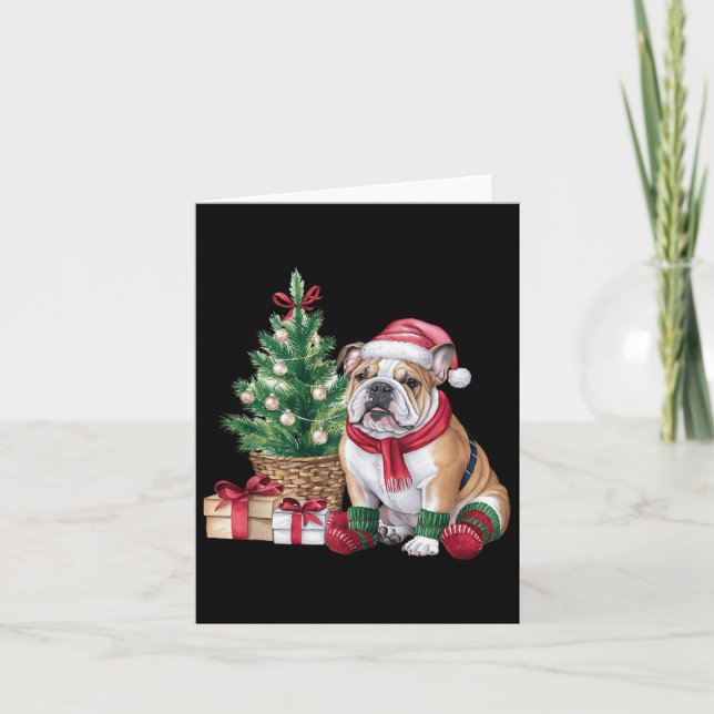 Pet Animal Lovers Cute English Bulldog Decorating  Card (Front)