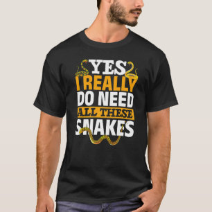 Pet Animal Reptile Keeper Snake Snake T-Shirt