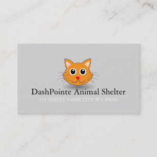 Pet Animal Shelter Control Cat Business Card