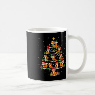Pet Animal Xmas Lights Santa Fox Christmas Tree Coffee Mug