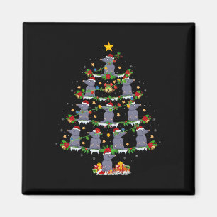 Pet Animal Xmas Lights Santa Mole Christmas Tree  Magnet