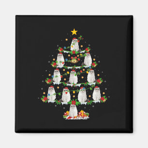 Pet Animal Xmas Lights Santa Ragdoll Cat Christmas Magnet
