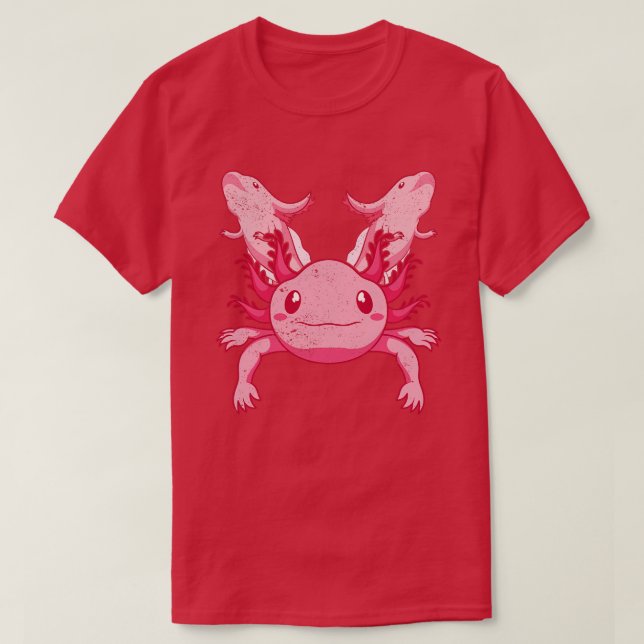 Pet Axolotl Lover Mexican Salamander Cute Axolotl T-Shirt (Design Front)