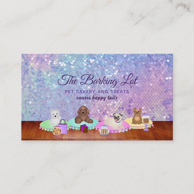 Pet Bakery Business Cards (Front)