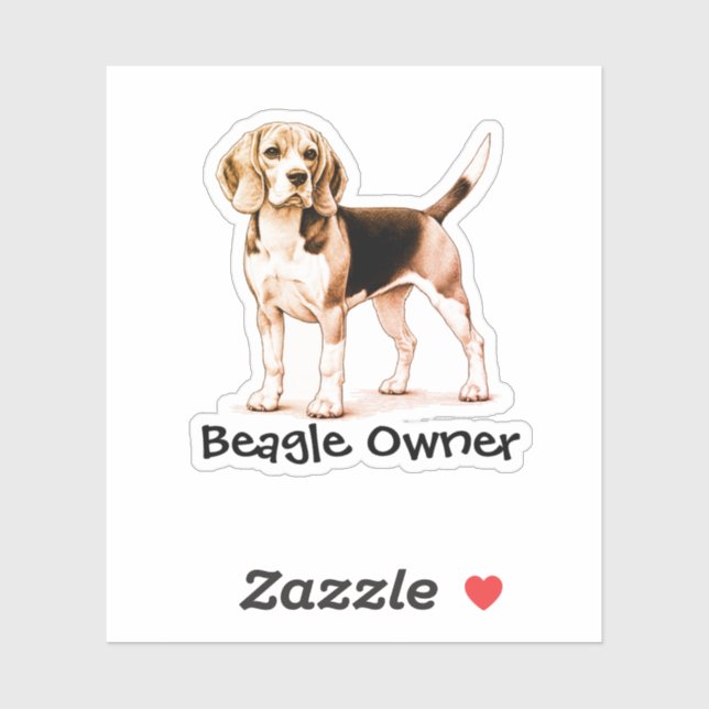  Pet Beagle Brown Personalise (Sheet)