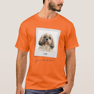 Pet Birthday Dog Photo Frame Personalised T-Shirt