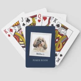 Pet Birthday Dog Photo Personalised Games Room Playing Cards