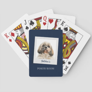 Pet Birthday Dog Photo Personalised Games Room Playing Cards