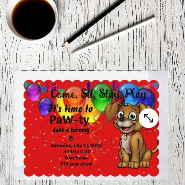 Pet Birthday Party Invitation (Creator Uploaded)